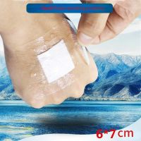 10pcs/lot Transparent Waterproof Adhesive Bandage Navel Sticker Postoperation Bath Woundplast Wound Treatment Survival Supplies