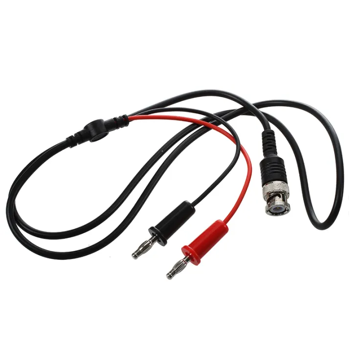Coaxial Cable Oscilloscope Probes Test Lead BNC To Dual Testing Plunger Hook For Testing Work With Two Mini Probes Ended For Mechanical