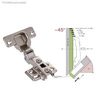 ✾✾☋ KK FING -45 Degree Corner Fold Cabinet Door Hinges 45 Angle Hinge Hardware For Home Kitchen Bathroom Cupboard With Screws