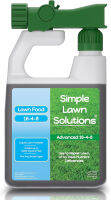 Advanced 16-4-8 Balanced NPK - Lawn Food Quality Liquid Fertilizer - Spring &amp; Summer Concentrated Spray - Any Grass Type - Simple Lawn Solutions (32 Ounce)