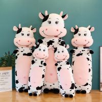 Cute Stuffed Animal Cattle Doll Soft Plush Toys Cow Long Cushion Pillows Gifts