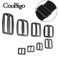 20pcs Plastic Adjustable Tri Glide Slide Ladder Lock Slider Buckle Belt Fastener for Bag Strap Backpack Antislip Clip 10mm-50mm