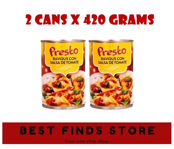 Presto Ravioli with Tomato Sauce 2 CANS x 420 GRAMS Lazada PH