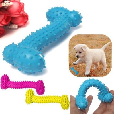 💖【Lowest price】MH ลูกบอลยางสำหรับฟันของเล่นสำหรับสัตว์เลี้ยงที่ทนต่อกระดูกสุนัขฟันกรามลูกสุนัข