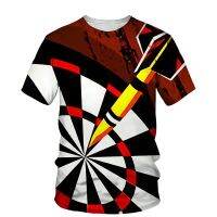 Darts Competition 3D Print Men T-shirt 2021 Summer O Neck Short Sleeve Tees Tops 3D Style Male Clothes Fashion Casual T-shirts