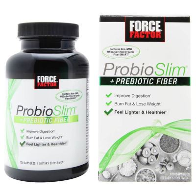Force Factor ProbioSlim + Prebiotic Fiber Weight Loss (120แคปซูล)