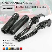 คันคลัตช์เบรกรถจักรยานยนต์ CNC ปรับได้พับได้ที่หนีบจับแบบยางสำหรับฮอนด้า CBR650F CB650F CBR650R/A 2014-2019