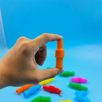 Pop Tupe Mini Colorful Stretching Tube Childrens Toy Bellows Telescopic Vent Tube Q5N2