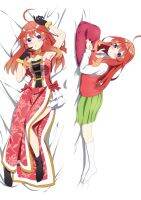 (ปลอกหมอนเท่านั้น) อนิเมะ The Quintuplets Dakimakura Beauty Case Nakano Itsuki ฝาครอบหมอนกอดห้องนอน Pillowcse