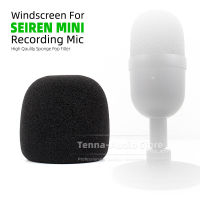 สีดำไมโครโฟนกระจกกันฝุ่นหน้าจอโฟม Windproof สำหรับ Razer Seiren MIni Pop Filter ฟองน้ำ Shield Mic กระจก Cover