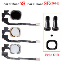 1 ชุดใหม่ปุ่ม Home Flex Cable + สติกเกอร์ + สกรูด้านล่าง + สำหรับ iPhone 5S SE 2016 Home Flex Cable Assembly-xmdjvhsdkf