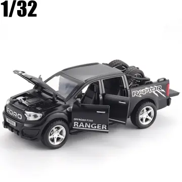 Mô Hình Xe Ford Ranger 2023 Màu Đỏ Cam