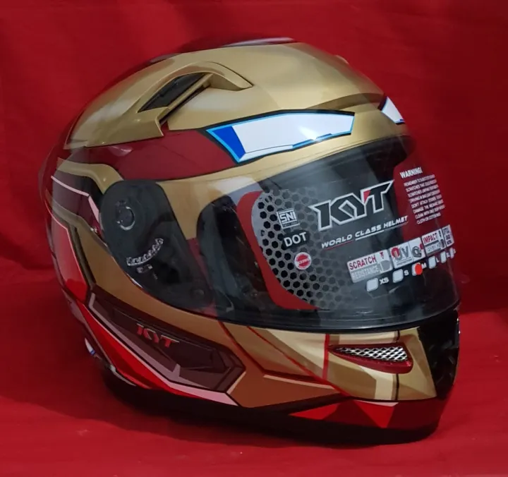 Helm KYT K2 Rider Iron Man (Marvel Series) / Full face / double visor