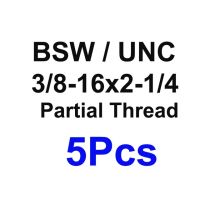 5ชิ้นสกรู3/8-16ตัว Unc/bsw Sus304เกลียวซ็อกเก็ตสแตนเลสสตีลหกเหลี่ยมสลักเกลียวหัวสกรูความยาว3/4Quot; ~ 3Quot;