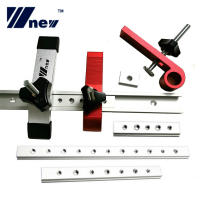 รางงานไม้หนีบบล็อกแท่นวาง Mitre Track Slider Bar แผ่นความดัน M8สกรู T Slider Kit Joint Hand เครื่องมือ Set