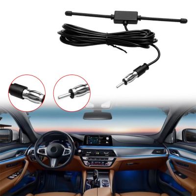 ﺴ❁☈ Car Windshield AM FM Radio Antenna Signal Amplifier Booster Universal Hidden Radio Active Truck Antenna Antena 12V Stereo