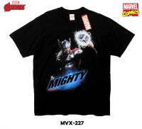 ลิขสิทธิ์แท้จาก Marvel เสื้อยืด Thor The Mighty แขนสั้นผู้ชาย สีดำ Official licences mvx-227