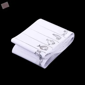 200Pcs White Name Label Washable Iron on Labels Cartoon Pattern Fabric Tags  Marker for School Clothes Accessories