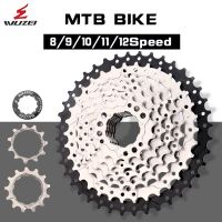 WUZEI ฟรีวอล์เทปคาสเซ็ท MTB ความเร็ว8S/9S/10S/11S/12 Speed 32/36/40/42/46/50/52T ล้อเลื่อนจักรยานภูเขาเฟืองเหล็กสำหรับ Shimano SRAM