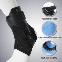 1Pcs Breathable Ankle Support ce with Side Stabilizers Adjustable Fixing Belt for Sport Ankle Sprain Arthritis Strain Fatigue