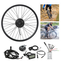 Waterproof Bike Conversion Kit Bicycle Front Wheel Conversion Kit Aluminum Alloy Rims for Mountain Bike