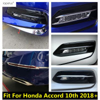 อุปกรณ์เสริมสำหรับ Honda Accord 10th 2018-2022กันชนหน้าป้องกันมุมด้านหลังไฟตัดหมอกโคมไฟเปลือกตาคิ้วแถบปกตัด