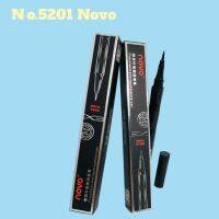 พร้อมส่ง!!NO.5201 โนโว อายไลน์เนอร์ NOVO Fine plastic slim liquid eyeline pen  กันน้ำเขียนง่าย หัวแปรงเรียวเล็ก  หัวแปรงเรียวเล็กสุดๆ