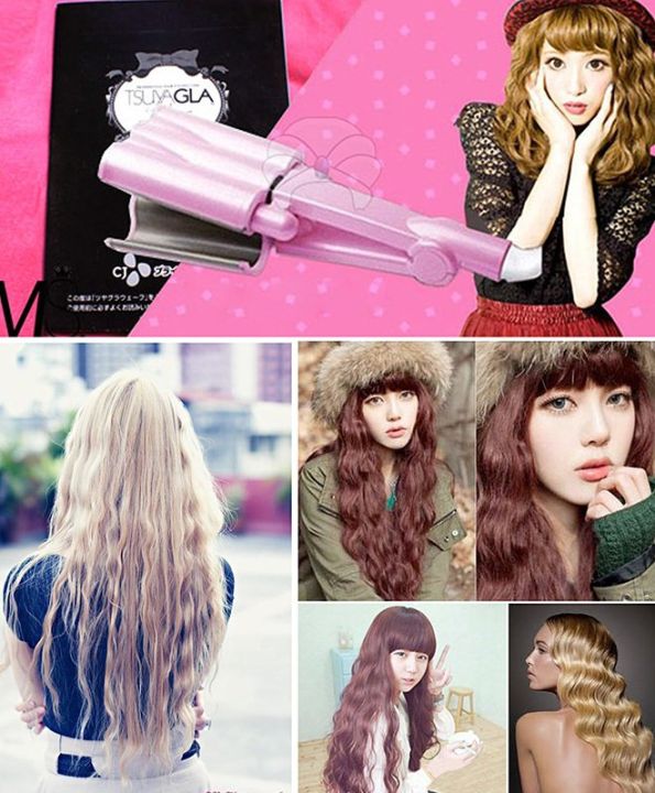 tsuyagla-wave-เครื่องทำผมลอน-by-kumicky-ขนาด-26-mm-สีชมพู