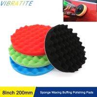 4Pcs 8 Inch Compound Buffing Sponge Pads Cutting Polishing Pad Kit For Car Buffer Polisher Compounding Polishing Waxing Tools