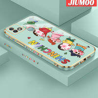 JIUMOO เคสสำหรับ Infinix 10i ร้อนสมาร์ท5 Pro ลายดินสอสีขอบชินจันใหม่กรอบสี่เหลี่ยมพื้นผิวเคสซิลิกาเจลกันกระแทกเคสมือถือรวมทุกอย่างฝาครอบป้องกันเลนส์กล้องถ่ายรูป