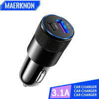 USB Car Charger USB Type C PD Quick Charge 3.0 Fast Charging สำหรับ 13 12 Xiaomi 12 Samsung S21เครื่องชาร์จศัพท์มือถือ