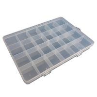 ♗ Large Plastic Organizer Box 24 Compartments Container Storage Box Rectangle Box for Case for Jewelry Findings Other Iter