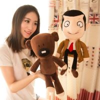 【Ready】? Cute cartoon doll Mr. Bean with the same type of bean bear plush toy children birthday present