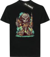 Kaus Atasan Pria Fashion Gambar Cetak Aliens Vs Predator Avp Kaus Film Pengiriman Gratis S-4XL-5XL-6XL