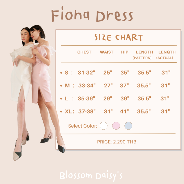 blossomdaisys-fiona-dress-เดรสไปงานรุ่นใหม่ขายดีมาก-รีวิวเยอะมากค้า-เป็น-party-dress-แบบเกาะอก-ดีเทลระบายปิดต้นแขน-สวยละมุนมาก-hot