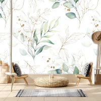 Custom Self Adhesive Removable Optional Wall Papers Home Decor Wallpapers for Living Room Floral Bedroom Background Murals Rolls ！