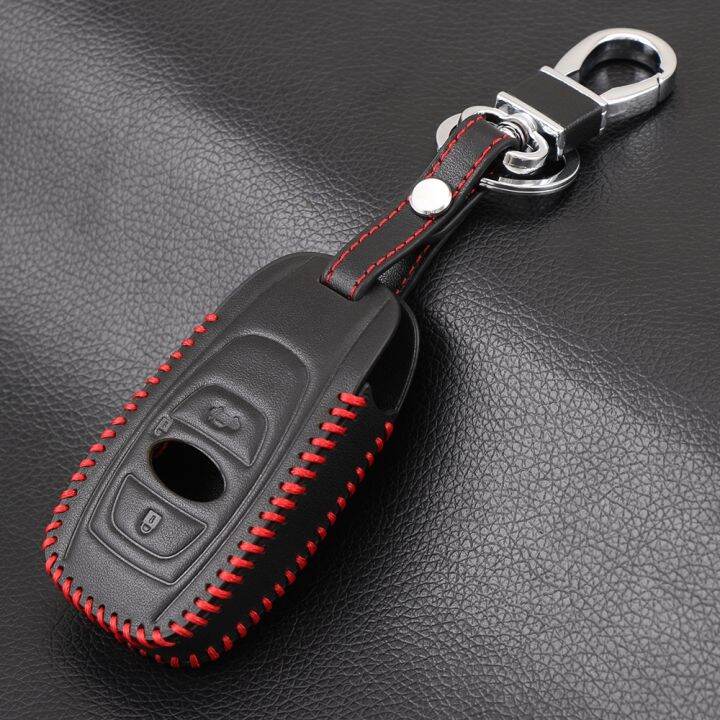 【LZ】 ↂ Chave do carro de couro inteligente Keyless Tampa remota para ...