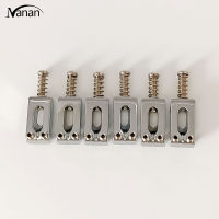 ⚡ จัดส่งที่รวดเร็ว ⚡ 6pcs Guitar Bridge Saddle Rollers Bridge String Saddles Compatible For St Electric Guitar Bass Accessories