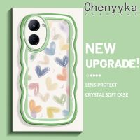 เคส Chenyyka สำหรับ Realme C33 C31 C33 C55 V30 5G Narzo เคส N55แบบเต็มหน้าจอรักลายหัวใจขอบกันกระแทกแบบใสนิ่มเคสมือถือโปร่งใสลายกล้องถ่ายรูปที่สร้างสรรค์เคสฝาครอบป้องกันซิลิกาเจล