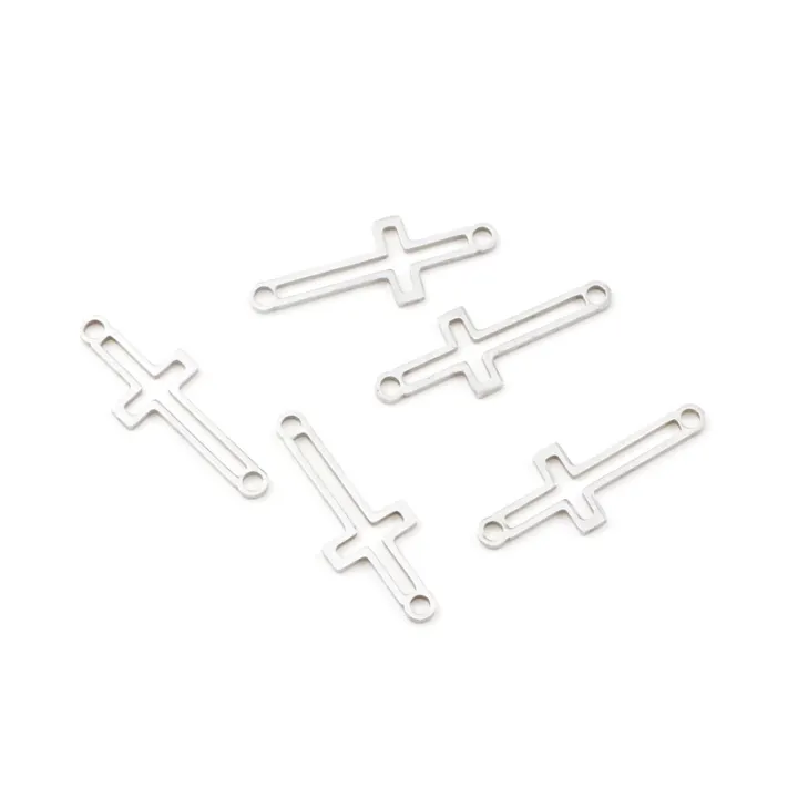 aiovlo-5pcs-lot-stainless-steel-hollow-cross-bracelet-connectors-bracelet-charms-pendant-diy-earring-jewelry-making-accessories