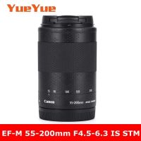 สำหรับ Canon EF-M 55-200มม. F4.5-6.3คือ STM สติกเกอร์เลนส์กล้องถ่ายรูปกันรอยขีดข่วนเคลือบฟิล์มป้องกันฝาครอบผิว