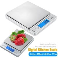 1kg/2kg/3kg LCD Digital Kitchen Scale Mini Pocket Stainless Steel Precision Jewelry Electronic Balance Weight Measuring Scale Luggage Scales