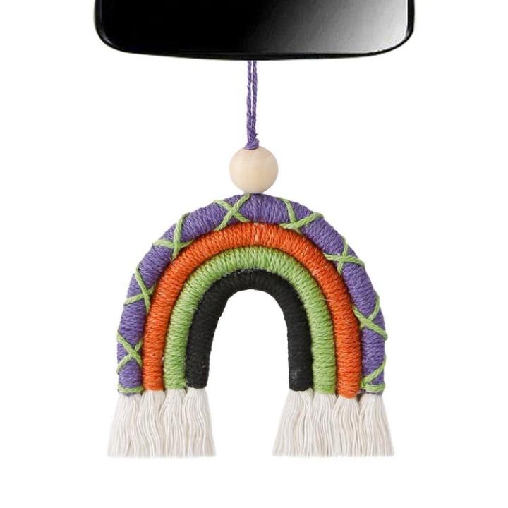 boho-rainbow-decor-handmade-car-fringe-bohemian-rainbow-rainbow-macrame-car-charm-macrame-bohemian-rainbow-charm-air-freshener-oil-diffuser-for-car-interior-decor-presents