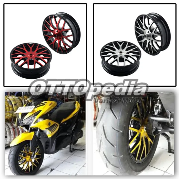 Velg Pelek Racing Power Evolution Tapak Lebar Balok Palang 18 Yamaha Aerox  155 VVA Ring 14 Ukuran 350 / 400 | Lazada Indonesia