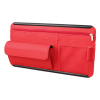 Universal Car Sun Visor Organizer Bill Pen Card Storage Holder Sunglasses Case Outdoor Personal Car Parts Decoration