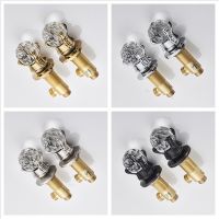 A Variety of Styles Luxury Crystal Replacement Handle for Bathroom Basin Faucet 2 Pcs Hot and Cold Water Mixer Tap Handles Plumbing Valves