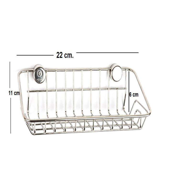 kowa-homeware-kwh-k718-1-ตะแกรงวางสบู่อเนกประสงค์-stainless-steel-304-ขนาด-กว้าง-22x-ยาว11x-สูง-6-ซม-วางของใช้แบบติดผนัง