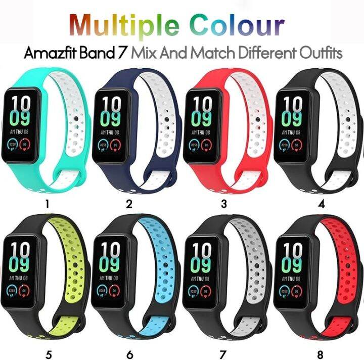 bandpro-silicone-strap-for-huami-amazfit-band-7-fashion-smartwatch-band-replacement-sports-bracelet-wristband-accessories-wall-stickers-decals