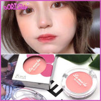 DORISNA พาเลทสีพีชชานมแก้มหน้า6สีบลัชเชอร์แป้งแต่งหน้าบลัชออนสีชมพูแรเงาเงามืออาชีพ