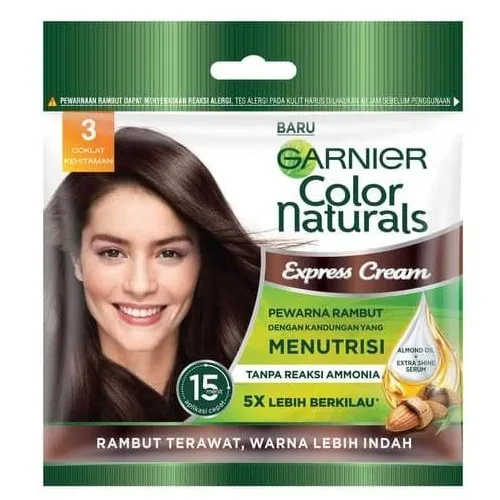 Garnier Color Naturals Cr Me Riche Hair Color Coklat Kehitaman Sachet Pewarna Rambut